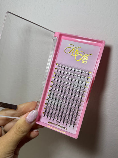 Pre made Russian lash trays